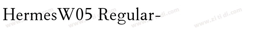 HermesW05 Regular字体转换